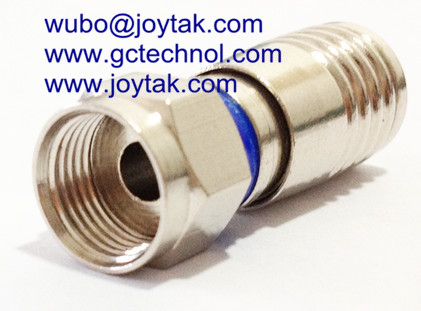 F compression connector coaxial compression connector for RG6 coaxial cable