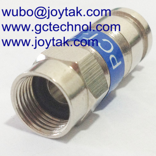 F compression connector PTC TRS 6L with O-ring