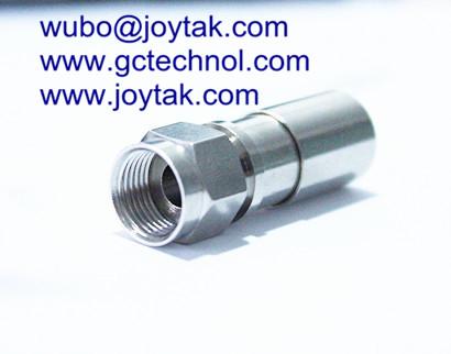 F Conn Compression Connector All Brass for RG59 Coax Cable connector to Brazil market