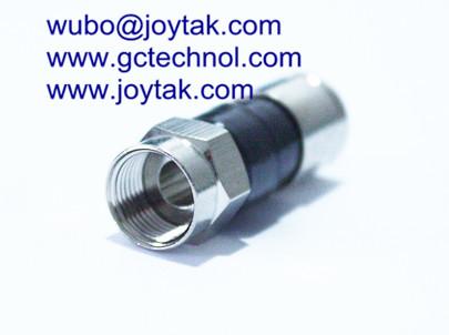  F Type Compression Connector for RG59 Cable TV Coax Cable China Manufacturer 