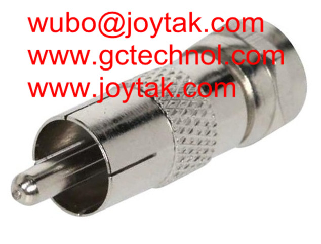 Coaxial Adapter Coaxial Adaptor RCA Male To F Male Connector CCTV Antenna / RCAM.FM