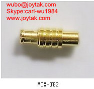 High quality gold plated MCX plug streight crimp coaxial connector 50ohm MCX-J-B2