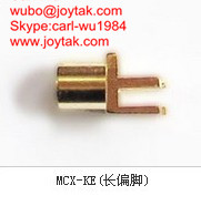 High quality gold plated MCX jack streight PCB mount type coaxial connector MCX-KEL