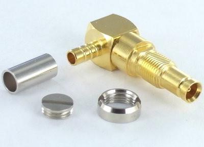 1.0/2.3 Right angle Jack bulkhead crimp connector female straight 75ohm for BT3002 cable