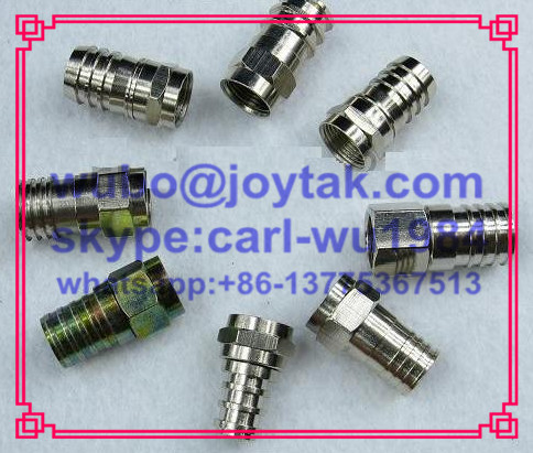 F male crimp connector for RG59 RG6