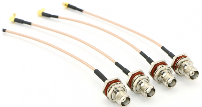 RG316 coaxial cable assembly with TNC connector and MMCX connector