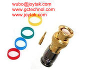 BNC Coaxial Connector BNC male Compression connector gold plated 50ohm for RG6 Coax Cable premium quality