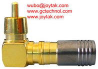 RCA Coaxial Connector Compression Type 75ohm for Mini RG174 Coaxial Cable US market best selling RCA connector all brass