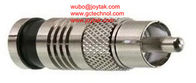 RCA female Coaxial Connector Compression Type 75ohm for RG59 universal RG6 universal Coaxial Cable connector