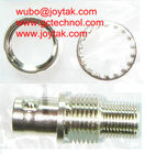 BNC Female To F Male with washer and nut Coaxial Adapter Coaxial Adaptor for CCTV Connectors audio and video connector