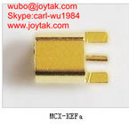 High quality gold plated MCX jack streight PCB mount type coaxial connector MCX-KEF-A