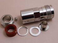 RF connector 4.3-10 female twist on clamp type connector for RG214 coaxial cable all brass 50ohm made by factory