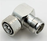4.3-10 adapter 4.3-10 male(plug) right angle to 4.3-10 female(jack) Jiangsu manufacturer high quality all brass 50ohm