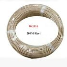 RG316 coaxial cable 50 ohm US military standard High Temperature RG316 Coaxial Cable wire