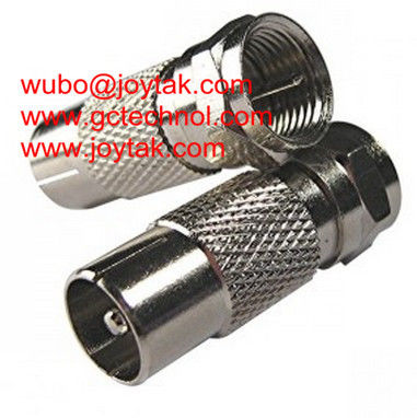 Coaxial Adapter Coaxial Adaptor PAL Male To F Male TV Cable Adapter Connector / FM.PALM