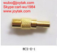 High quality gold plated MCX jack streight crimp type coaxial adapter MCX-K-1
