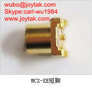 High quality gold plated MCX jack streight PCB mount type coaxial connector MCX-KES2
