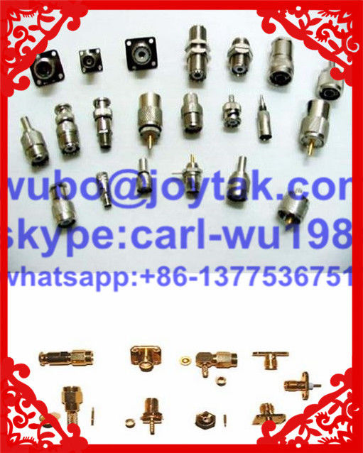 DIN 7/16 connector female clamp type for 7/8" coaxial cable tri-alloy plating all brass