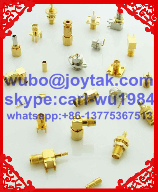 DIN 7/16 male connector clamp type for 1-5/8 leaking cable export to US market all brass