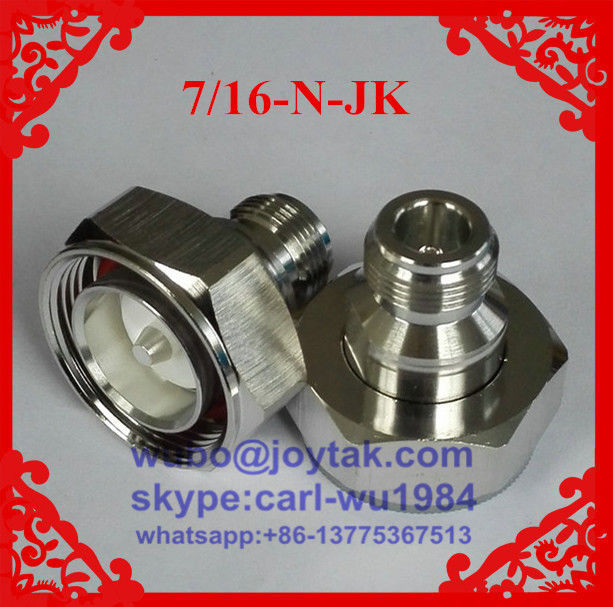 DIN 7/16 adaptor All brass DIN 7/16 male to N female adaptor manufacturer in China
