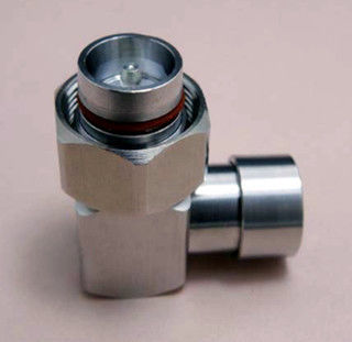 RF connector 4.3-10 male right angle connector soldering type for 1/2" superflex cable brass 50ohm