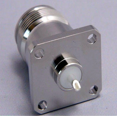 4.3-10 female connector solder type panel mount for antenna base All brass 50ohm high quality silver plated pin