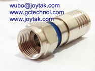 F male Compression Connector Waterproof 75ohm for RG6 Coaxial Cable all brass