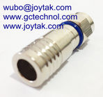 F male compression connector coaxial connector waterproof with O-ring for RG6 coaxial cable