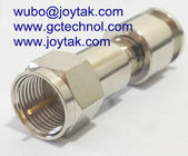 F male Compression Connector all brass for Mini Coaxial Cable RG174
