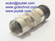 F Compression Connector F Male coaxial connector Waterproof for RG59 Coaxial Cable