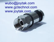 F male compression connector coaxial connector waterproof for CATV RG6 coaxial cable