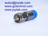 F Compression Connector for RG6 universal cable waterproof type all brass F male compression