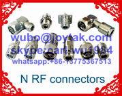 4.3-10 connector female solder type with flange square All brass made  VSWR 1.15 50ohm PTFE dielectric silver plated pin