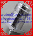 4.3-10 female connector solder type with flange square VSWR 1.15 silver plated pin and tri-alloy connector body