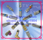 BNC male Coaxial Connector Compression Type 75ohm for RG59 Coax Cable monitoring use BNC compression