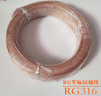 RG316 coaxial cable 50 ohm US military standard High Temperature RG316 Coaxial Cable wire