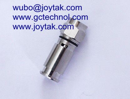 F Compression Connector CATV connector for RG59 Coaxial Cable connector with window