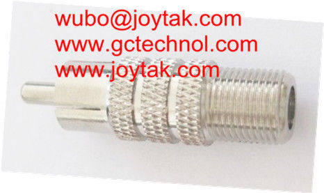 Coaxial Adapter Coaxial Adaptor RCA Male To F Female Screw On CCTV Antenna / RCAM.FF.03