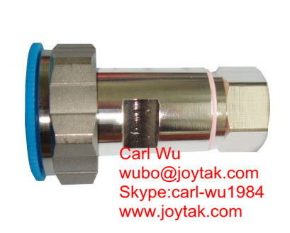 Factory made Premium quality DIN 7/16 connector male 1/2 feeder cable all brass PTFE dielectric for China Mobile