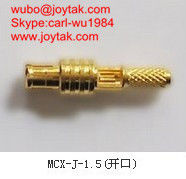 High quality gold plated MCX streight crimp coaxial connector 50ohm MCX-J-1.5