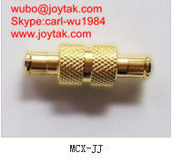 High quality gold plated MCX plug to MCX plug coaxial adapter MCX-JJ