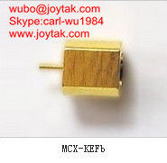 High quality gold plated MCX jack streight PCB mount type coaxial connector MCX-KEF-B