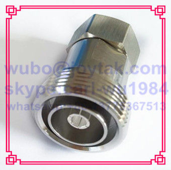 4.3-10 connector female clamp type for 1/2 cable all brass Tri-alloy plating PIM -160dBc